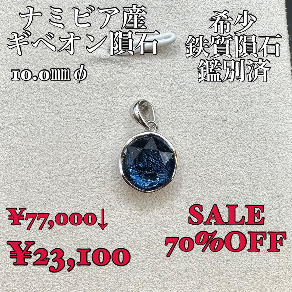 ギベオン隕石 ナミビア産 鑑別済み 希少 鉄質隕石 SALE70%OFF